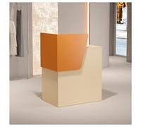 Modern Reception DeskSimple 39in Counter Table for Office Restaurant & Small ShopsStylish Cashier Cabinet for Reception Areas Stations & Front Desks