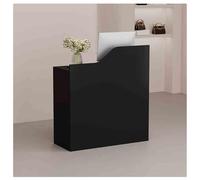 Modern Reception DeskSmall Compact Modern Front Desk for Office Salon, Reception Counter,（A,31.4x15.7x37.4in）