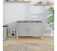 vidaXL Record Cabinet Concrete Grey 74.5x38x48 cm Engineered Wood