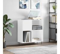 Modern Record Cabinet Player Stand Sideboard Home Storage Engineered Wood Vidaxl