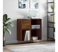 Modern Record Cabinet Player Stand Sideboard Home Storage Engineered Wood vidaXL