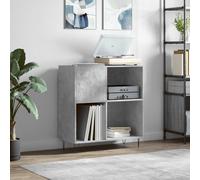 Modern Record Cabinet Player Stand Sideboard Home Storage Engineered Wood Vidaxl