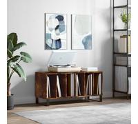 Modern Record Cabinet Player Stand Storage Sideboard Engineered Wood vidaXL
