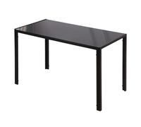 Modern Rectangular 4 Seater Dining Table with Tempered Glass Top