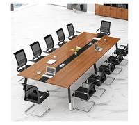 Modern Rectangular Conference Table for 8-12 People Stylish Office Meeting Table Multifunctional Design for Training & Collaboration 200x100x75CM