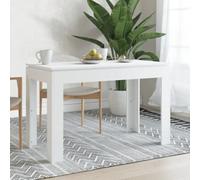 vidaXL Dining Table White Engineered Wood Home Dining Room Kitchen Furniture