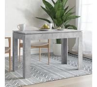 Dining Table Concrete Grey 120x60x76 cm Chipboard