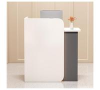 Modern Rectangular Reception Desk - Stylish Retail Checkout Counter for Office Lobby, Beauty Salon & SOHO Store - Functional Front Table (B 80 cm)