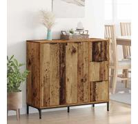 Modern Rectangular Sideboard Kitchen Storage Cupboard with Doors & Drawers Unit