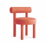 Modern Red Dining Chair - Creative Dressing Stool for Home & Hotel Lightweight & Stylish Leisure Seat Simple Design Perfect for Dining Rooms & Living Spaces