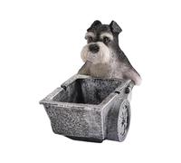 Modern Resin Ashtray with Cartoon Dog Pushing Trolley Design Practical Desk Accessories for Living Room Bedroom Decoration Resin Ashtray