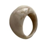 Modern Resin Statement Rings Smooth Curved Band Comfortable Fit Finger Jewelry Suitable for Casual and Formal Outfits Lightweight Resin Rings