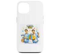 Modern Retail Balance Illustration Case for iPhone 13