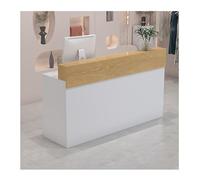Modern Retail Checkout Counter with Lockable Drawer Receptionist Table for Lobbies & Salons Stylish Front Desk Durable Design 80cm/31.4in Wide