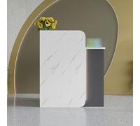 Modern Retail Reception Counter with Lights & Lockable Drawers - Stylish Welcome Desk for Office, Lobby, Beauty Salon, Supermarket (Gray, 60x40x95cm)