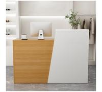 Modern Retail Reception Desk with Storage Anti Scratch Front Counter for Salon Boutique & Cafe Easy Assembly 180x42x100cm Stylish Customer Service Station Durable & Functional