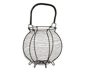 Modern Retro Egg Basket, Matte Black, Powder Coated