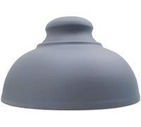Modern Retro Industrial Light Shade, Easy Fit 29cm Lampshade, Curvy Shaped Metal Shade, Vintage Rustic Light Shade for Kitchen, Living Room (Grey)
