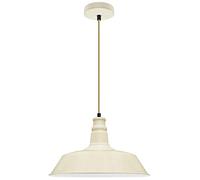 Modern Retro Pendant Ceiling Light Shade Cream Metal Traditional Bowl Lampshade M0094