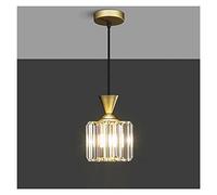 Modern Retro Square Glass Pendant Light Vintage Farmhouse Adjustable Cords Modern Glass Hanging Lighting Fixture for Kitchen Island Bedroom Bedside Corri