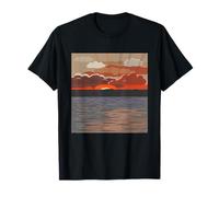 Modern Retro Sunset Design | Vintage Coastal Graphic Art T-Shirt