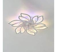 Modern RGB Ceiling Light, Flush Mount Chaner with Smart APP & Remote Control, Dimmable LED Lighting Fixture for Bedroom, Living Room, and Study