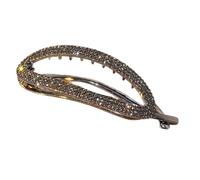 Modern Rhinestone Hair Barrette Non-Slip Strong Grip Everyday Elegant Styling Professional Grade Pin Unisex Metal Hair Grip Clip