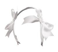 Modern Ribbon Bows Headband For Weddings Enhances The Bride Look With Graceful Charm Fashionable Bride Headpiece