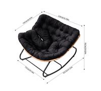 Modern Rocking Chair with Cushion
