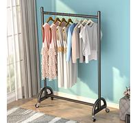 Modern Rolling Garment Rack with WheelsFree Standing Metal Clothing Display for Boutique Retail Commercial Use Adjustable Shelves Easy Assembly Heavy Duty Design