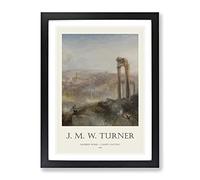 Modern Rome Campo Vaccino By Joseph Mallord William Turner Exhibition Museum Painting Framed Print | A2 Black Framed Wall Art | Ready to Hang | Modern Historical Picture | Living Room Lounge Office