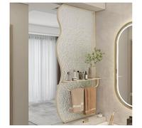 Modern Room Divider Privacy Screens,Metal Glass Partition Room Divider, Glass Shower Doors for Bathtub for Walk-in Bathroom Hotel(White-c,30x120 cm/11.8x47.2”)