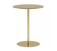 Modern Round Bar Table - 40cm Black Bistro Table for Kitchen & Dining - Tall Metal Cocktail Table for Drinks & Breakfast - Stylish Counter Height Pub Table