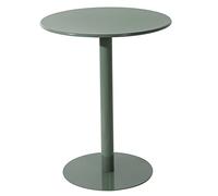 Modern Round Bistro Pub Table - Dark Green Iron Top Cocktail Table for Living Room & Restaurant - 16" Standing Circular Bar Table - Stylish &Design