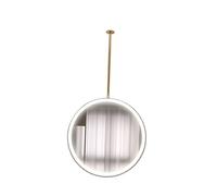 Modern Round Ceiling Mirror with Integrated Light 50x50cm - Sleek Design for Hotels Changing Rooms and Contemporary Decor Perfect for Space Enhancement and Illumination.