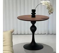Modern Round Coffee Table for Living Room, Minimalist Side Table, Mid Century Center Table with Smooth Tabletop, Versatile for Home Decor