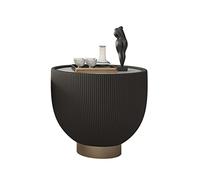 Modern Round Coffee Table for Small Spaces 27.55" Diameter 14.17" Height Stylish Tea Table for Apartments Contemporary Design Easy to Assemble