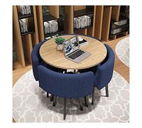 Modern Round Conference Table Set - Stylish Business Coffee Table with Chairs for Office Cafe Balcony & Living Room - Perfect for Meetings Workspaces & Leisure Activities