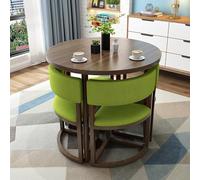 Modern Round Dining & Conference Table 80cm Ideal for Dining Room & Kitchen Includes 4 Chairs Stylish Design for Home & Office Use