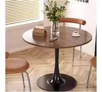 Modern Round Dining Table for 4-6 People MDF Top Small Kitchen Furniture Stylish Leisure Table for Dining Room & Living Room (Color: 50cm)
