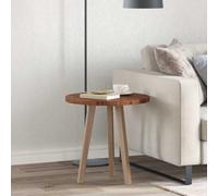 Modern Round Dining Table in Solid Oak with Brown h - Sk Design for Indoor & Outdoor Use, Easy-Clean & Structure, Perfect for Family Gatherings.