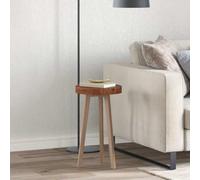 Modern Round Dining Table in Solid Oak with Brown h - Sk Design for Indoor Use, Versatile for Kitchen & Living Room, Easy-Clean, Slish &