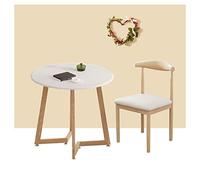 Modern Round Dining Table Set with 2/3/4 Chairs, 60/70/80 cm Diameter, Stylish Design for Kitchen, Dining Room, Living Room, Balcony - Perfect for Small Spaces