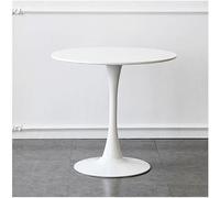 Modern Round Dining Table Stylish MDF Top Pedestal for Kitchen Dining Room Living Room Compact Space Saving Furniture for Small Homes