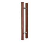 Modern Round Door Handle - Push Pull Design for Sliding Glass, Barn, and Interior or Exterior Doors, Includes Accessories for Easy Installation