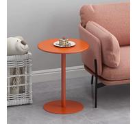Modern Round End Table Metal Sofa Side Table Stylish Cocktail & Snack Table for Living Room Bedroom Balcony Patio ge 40cm Chic Home Decor