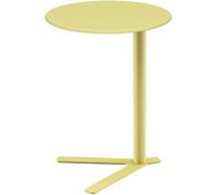 Modern Round End Table, Stylish Sofa Side Table for Living Room, Sturdy Metal Coffee Table, Multifunctional Accent Table for Bedroom, 48x56cm, Elegant Green Color