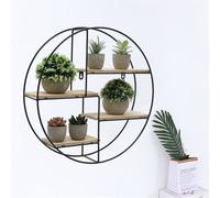 Modern Round Floating Decorative Wall Shelf