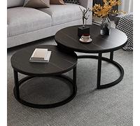 Modern Round Glass Coffee Table with Storage Basket - 2-Tier Tea Table on Wheels for Living Room & Home Office - Stylish & Functional Decor