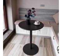 Modern Round High Bar Table 48x72 cm Elegant Cocktail & Pub Table for Living Room & Kitchen Black Finish Perfect for Dining Room & Lounge Spaces.